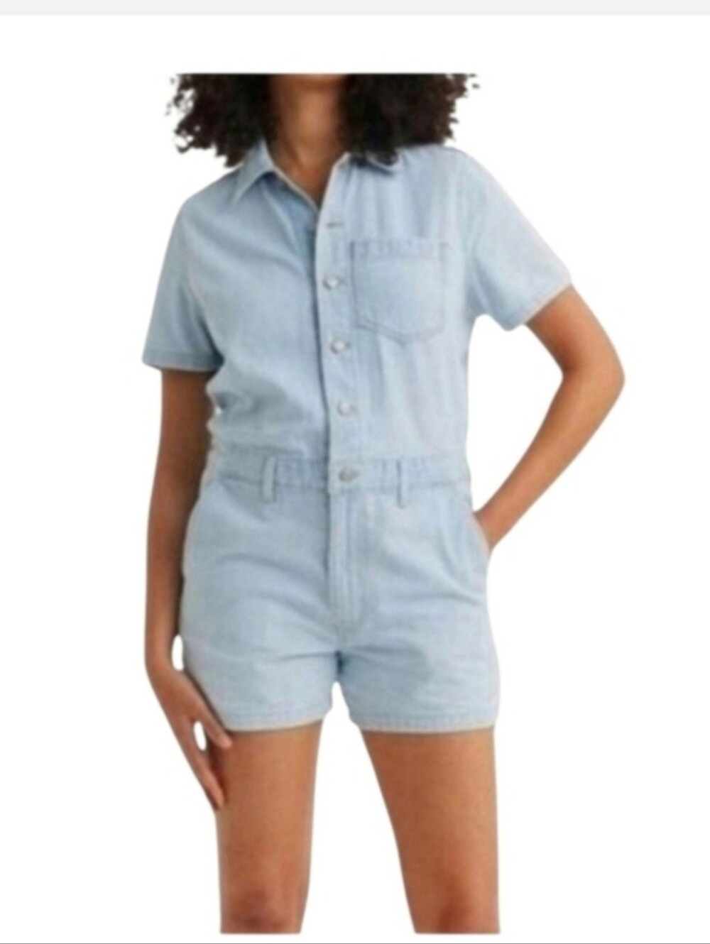 Levi's Denim Shortalls Romper